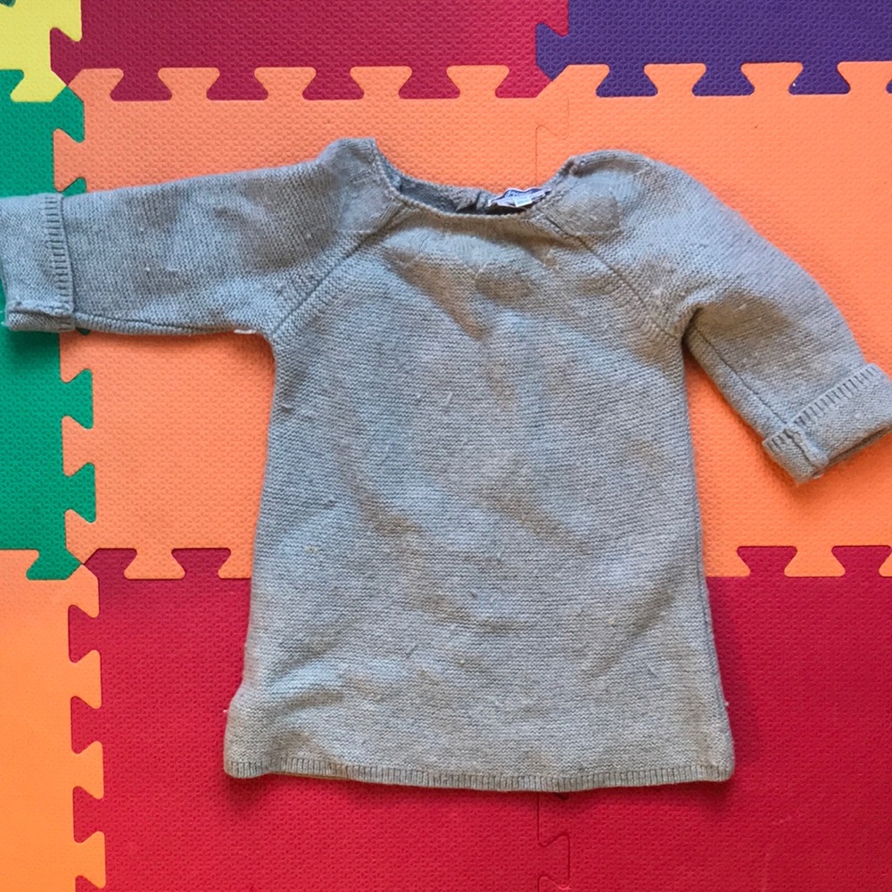 Jacadi Paris thick wool sweater dress size 24m
